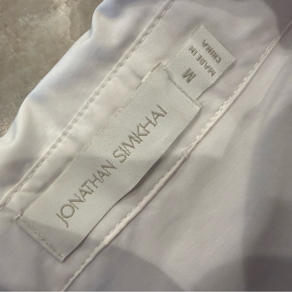 Jonathan Simkhai Aulora White Mini Dress – Size Medium – Excellent Condition - Picture 8 of 11